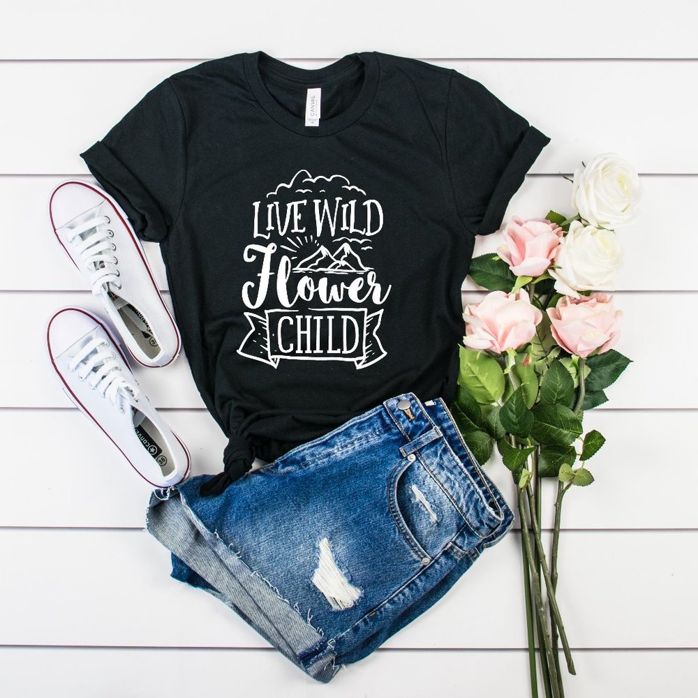 Wild BoHo graphic design tee shirt